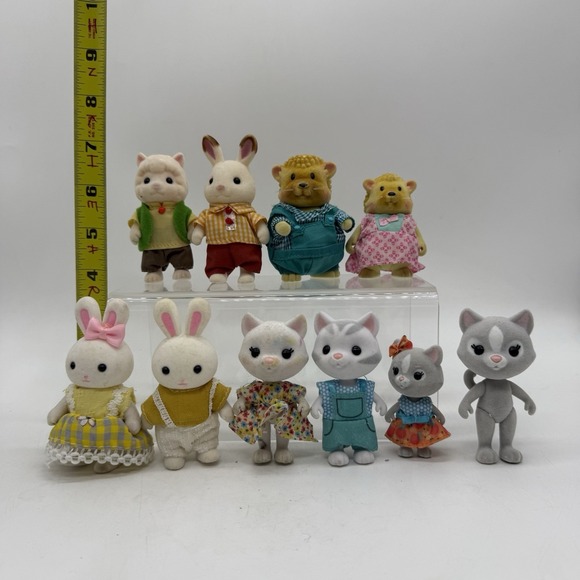 Sylvanian Families Calico Critters Lil Woodzeez Lot Mixed Rabbit Sheep Cat More - Picture 2 of 7